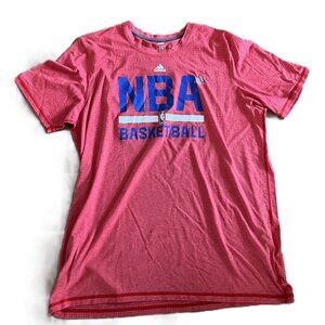 NBA Basketball Red T Shirt by Adiddas - Size 2XL